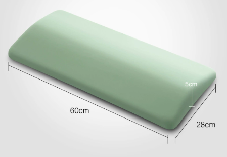 Lower Back Support Pillow with Memory Foam and Tapered Edge, 23.6 inches Wide
