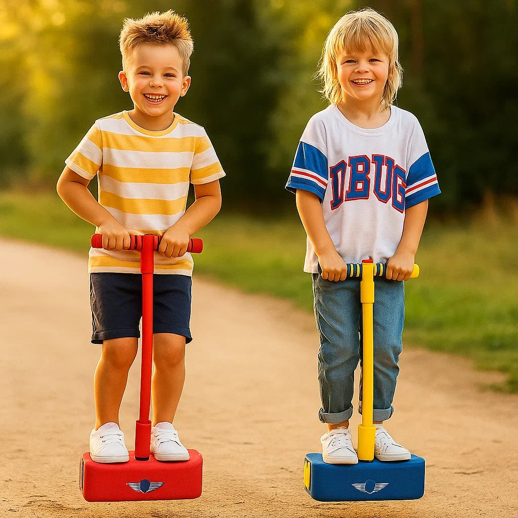 Pogo Jumper with Foam Base and Secure Handle for Kids Indoor Outdoor Play