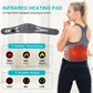 Cordless Lower Back Massager with Infrared Heat and Vibration, Digital Display