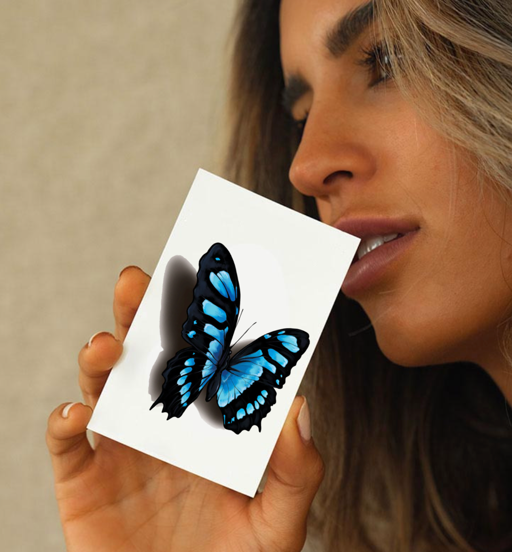 Temporary Butterfly Tattoo Makeup