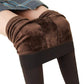 Lined Fleece Leggings with High-Rise Waist and Four-Way Stretch, Brushed Interior