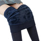 Lined Fleece Leggings with High-Rise Waist and Four-Way Stretch, Brushed Interior