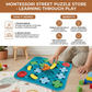 Interlocking Block Puzzle with Movable Vehicle and Street Layout for Spatial Learning