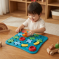 Interlocking Block Puzzle with Movable Vehicle and Street Layout for Spatial Learning