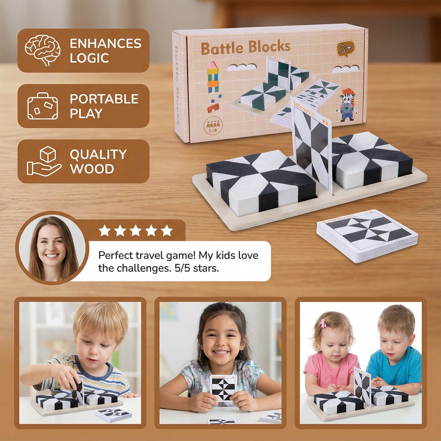 Pocket Sliding Logic Puzzle with Dual Color Tiles and Brain Training