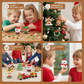 Holiday Character Building Blocks with Interlocking Pieces and Illustrated Instructions