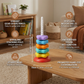 Spinning Stacking Tower Toy with Multiple Colors and Shapes for Kids
