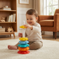 Spinning Stacking Tower Toy with Multiple Colors and Shapes for Kids