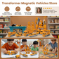 Magnetic Building Vehicle with Robot Transformation and Dual Forms