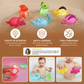 Floating Dinosaur Bath Toy with Color-Changing LED and Night Light Function