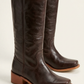 Trendy women's mid-calf boots with a block heel, offering both elegance and walking comfort.