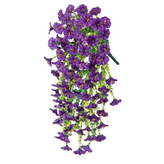 UV Resistant Artificial Morning Glory Hanging Decor