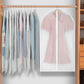 Hanging Garment Covers 24-Pack with Full Length Zipper and Anti-Dust Design, 3 Sizes