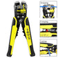 Self-Adjusting Wire Stripper with Cable Cutter and Terminal Crimper