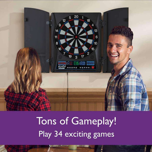 Fat Cat Electronx Electronic Dartboard, 13.5" Compact Target